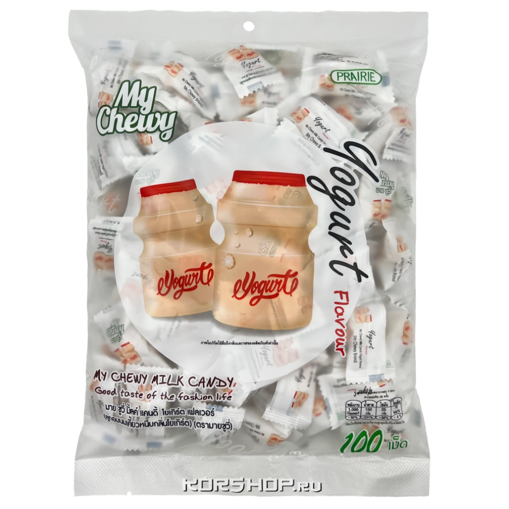 Молочные ириски с желейной начинкой Йогурт My Chewy, Китай, 360 г Молочные ириски с желейной начинкой Йогурт My Chewy, Китай, 360 г