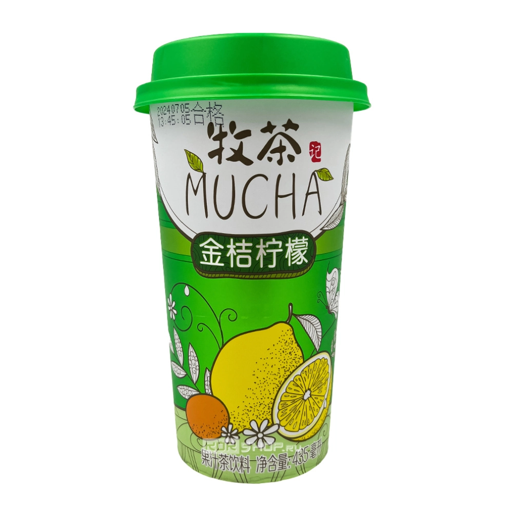 Напиток фруктовый чай с соком кумквата и лимона Mucha, Китай, 435 мл