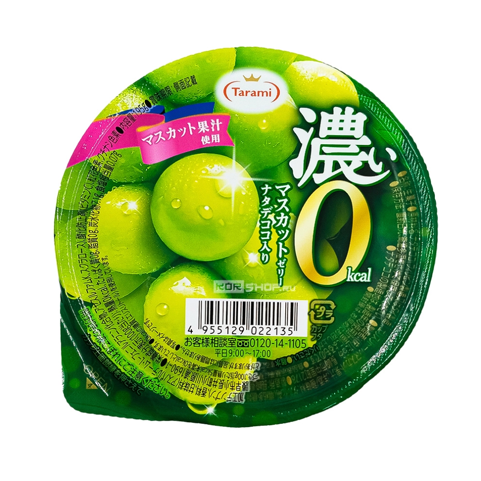 Фруктовое желе «0 калорий» со вкусом винограда мускат Tarami, Япония, 195 г
