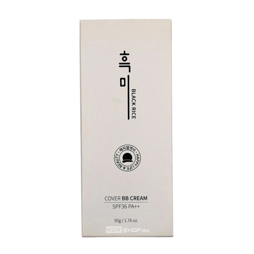 BB-крем увлажняющий с экстрактом чёрного риса (тон 21) Cover BB Cream SPF 36 PA++ Black Rice, Корея, 50 г BB-крем увлажняющий с экстрактом чёрного риса (тон 21) Cover BB Cream SPF 36 PA++ Black Rice, Корея, 50 г