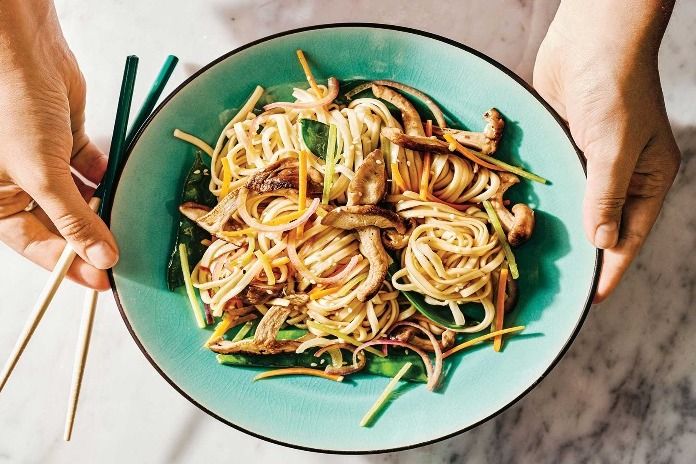 shiitake mushrooms noodle