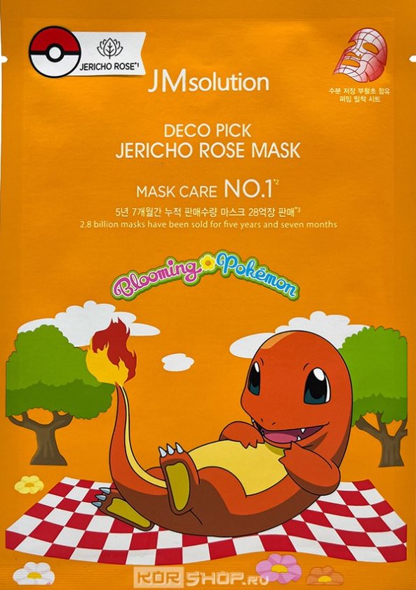 Увлажняющая тканевая маска с экстрактом розы Иерихона (Чармандер) Deco Pick Jericho Rose Mask JMsolution
