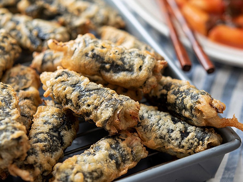 Рулетики из водорослей гим (нори) в кляре (Гиммари)