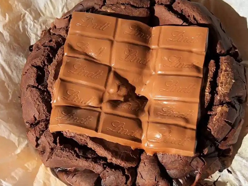 Шоколадно-рисовый пирог Брауни 