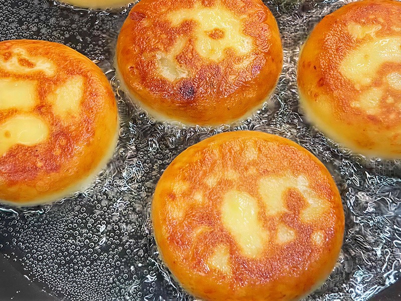 Картофельно-сырные оладьи 