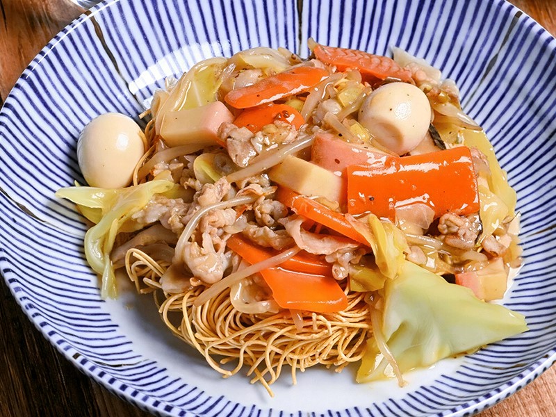 Жареная хрустящая лапша (Ката Якисоба) 