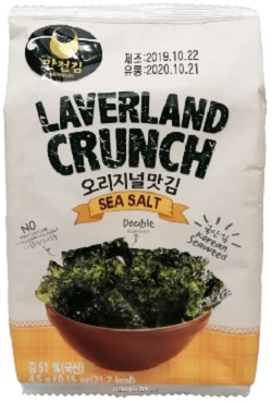 Снеки из водорослей нори Снеки из водорослей нори