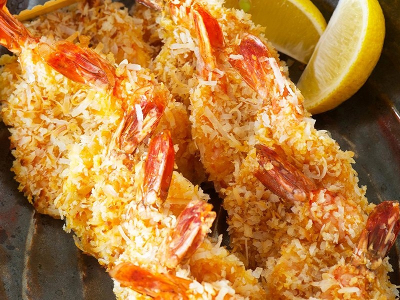 Креветки в кокосовой стружке 