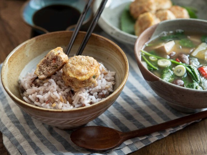 Корейские котлеты из тофу с мясом (Ванджа-джон) 