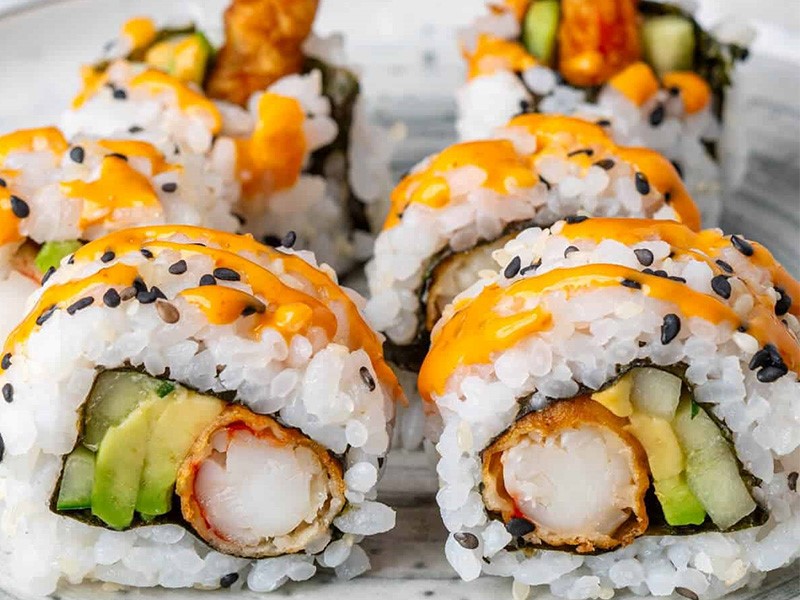 Роллы с креветками темпура (Эби но тэмпура рору) 