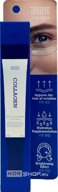 Глубокоувлажняющая сыворотка для кожи вокруг глаз с коллагеном Deep Aqua Collagen Eye Serum 2X Tenzero, Корея