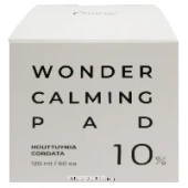 Косметические подушечки пропитанные тоником Houttuynia Cordata 10% Wonder Calming Pad Esthetic House (60 шт.), Корея, 120 мл