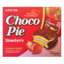 Клубничные пирожные Choco Pie Lotte, Корея, 336 г