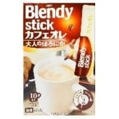 Крепкий кофе с молоком 3 в 1 Blendy Stick AGF, Япония, 100 г (10 г х 10 шт.)