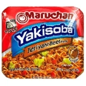 Лапша б/п со вкусом говядины с соусом терияки Yakisoba Maruchan, США, 113,4 г