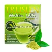 Растворимый напиток Зелёный чай Матча Латте с протеинами Truslen Matcha Latte, Таиланд, 160 г (10 шт. х 16 г)