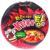 Острая лапша со вкусом курицы и тушеного мяса Samyang, Корея, 120 г