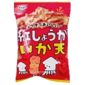 Жареный кальмар со вкусом красного имбиря Maruesu Tabekiri, Япония, 22 г