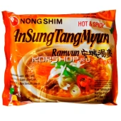 Лапша Ансонтанмён (AnSungTangMyun) овощная с пикантным вкусом (в пачке) Nongshim, Корея 125 г