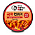 Рисовые палочки Токпокки супер острые (стакан) Instant Cup Tteokbokki Crazy Hot Cook-Tok, Корея, 135 г