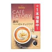 Растворимый кофе ореховый Латте в стиках Cafe Latory Blendy AGF, Япония, 84 г (10,5 г х 8 шт.)