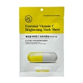 Маска тканевая с витамином C и ниацинамидом Essential Vitamin C Mask Sheet Prettyskin, Корея, 25 мл