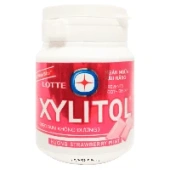 Жевательная резинка со вкусом мяты и клубники Xylitol Lotte, Вьетнам, 58 г
