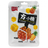 Мармеладные конфеты в форме кубика со вкусом ананаса Dufugi, Китай, 26 г