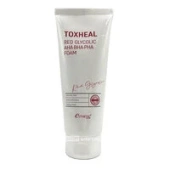 Пенка для умывания с АНА- BHA- и PHA-кислотами Toxheal Red Glycolic AHA, BHA, PHA Foam Esthetic House, Корея, 150 мл
