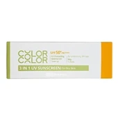 Солнцезащитный крем для сухой кожи «3 в 1» SPF50+ PA++++ Color and Color Dermal, Корея, 50 г