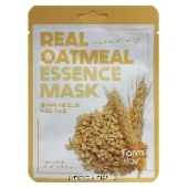 Тканевая маска для лица с экстрактом овса Real Oatmeal Essence Mask FarmStay, Корея, 23 мл