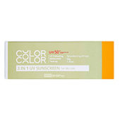 Солнцезащитный крем для жирной кожи «3 в 1» SPF50+ PA++++ Color and Color Dermal, Корея, 50 г