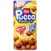 Печенье с шоколадной начинкой Pucca Meiji, Япония, 48 г