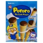 Снэк в виде рожка со вкусом шоколада Ice Con Pororo, Корея, 54 г