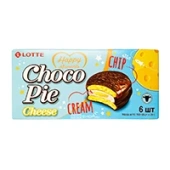 Пирожное Чокопай с сырной начинкой Lotte ChocoPie (Корея), 168 г (27 г *6 шт)