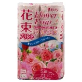 Туалетная бумага Flower Print Marutomi (2 слоя), Япония