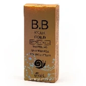 Антивозрастной ВВ крем с муцином улитки и золотом Snail Gold BB Cream SPF 50+/PA+++ Ekel, Корея, 50 мл