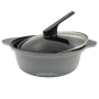 Кастрюля низкая HappyCall 24 см HC-3003-1251 (серый), Корея