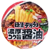 Суп-лапша быстрого приготовления на основе мясной подливы и соевого соуса Nissin, Япония, 114 г