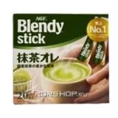 Растворимый зеленый чай с молоком и сахаром Blendy Stick AGF, Япония, 194 г (20 шт.)