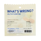 Очищающие пэды противовоспалительные для проблемной кожи Frudia What's Wrong Help AC Clear Pad (Корея), 4 г (2 шт внутри)