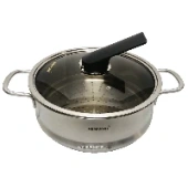 Пароварка из нержавеющей стали с крышкой Stainless Steel HappyCall 24 см 1688-8460, Корея