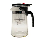 Стеклянный чайник с кнопкой Гунфу (конус), 700 мл Стеклянный чайник с кнопкой Гунфу (конус), 700 мл