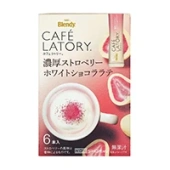 Растворимый напиток Латте со вкусом клубники и белого шоколада в стиках Cafe Latory Blendy AGF, Япония, 56,4 г (9,4 г х 6 шт.)