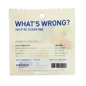 Очищающие пэды противовоспалительные для проблемной кожи Frudia What's Wrong Help AC Clear Pad (Корея), 4 г (2 шт внутри)