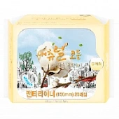 Ежедневные ультратонкие дышащие прокладки Natural Cotton (15 см), Корея