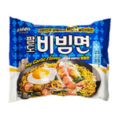 Лапша б/п со вкусом соевого соуса с чесноком Пибим Мён Тыбим Paldo, Вьетнам, 76 г