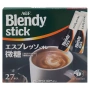 Кофейный напиток Эспрессо с молоком и пониж. содерж. сахара Blendy Stick AGF, Япония, 27*6,2 г