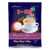Растворимый кофе 3 в 1 со вкусом мангостина D-Cup Ajinotakara, Таиланд, 19 г