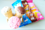 Воздушный десерт со вкусом клубники в вафельном рожке Giant Caplico Glico, Таиланд, 28 г
